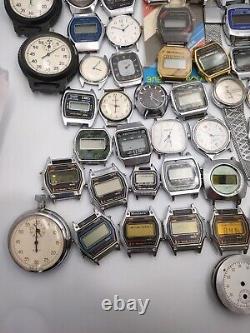 Elektronika montana soviet vintage quartz russian watch ussr for repair parts