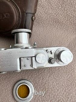 FED NKVD-USSR Russian Rangefinder camera copy LEICA 35mm INDUSTAR-10 3.5/50mm