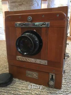 FKD 13x18cm USSR Russian Old Road Wooden Camera + Lens