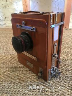 FKD 13x18cm USSR Russian Old Road Wooden Camera + Lens