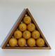 Full Set Of 10 Rare Vintage Soviet Russian Billiard Balls Ussr 39.1 Mm