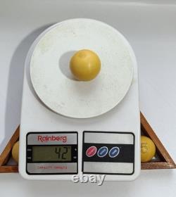 FULL Set of 16 Rare Vintage Soviet Russian Billiard Balls USSR 39.7 mm