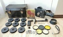 FULL VINTAGE ORIGINAL KIT! SOVIET RUSSIAN 16mm MOVIE Camera Krasnogorsk-3