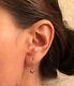 Fine Antique Soviet Russian Ussr 14k 583 Rose Pink Gold Alexandrite Earrings