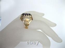 GOLD RING 14K 583 Alexandrite Size 8.5 Soviet Union Russia USSR original vintage