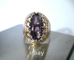 GOLD RING 14K 583 Alexandrite Size 8.5 Soviet Union Russia USSR original vintage