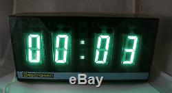 Giant Big Vfd Rare Clock Ilc1-1/8 Limited Edition Ussr Russian Nos Free Shipping