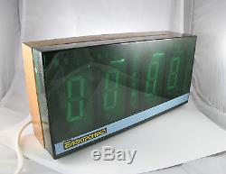 Giant Big Vfd Rare Clock Ilc1-1/8 Limited Edition Ussr Russian Nos Free Shipping