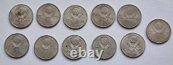 HUGE COLLECTION soviet USSR RUSSIAN JUBILEE RUBLE coins 70-80S 26 coins