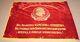 Huge Original Vintage Russian Ussr Soviet Velvet Flag Banner Lenin Very Rare