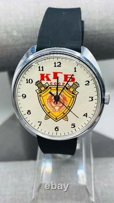 KGB CCCP Russian Vintage Watch Raketa USSR Soviet Russian Men's Wristwatch