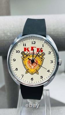 KGB CCCP Russian Vintage Watch Raketa USSR Soviet Russian Men's Wristwatch