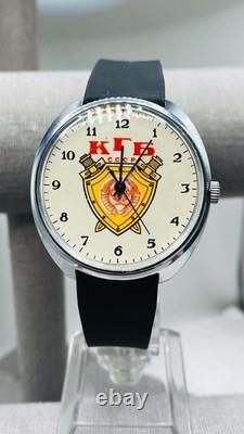 KGB CCCP Russian Vintage Watch Raketa USSR Soviet Russian Men's Wristwatch