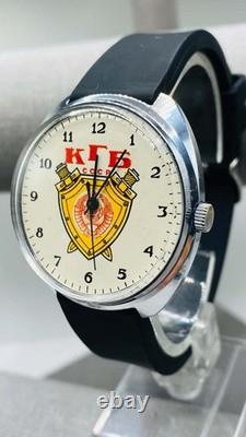 KGB CCCP Russian Vintage Watch Raketa USSR Soviet Russian Men's Wristwatch