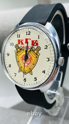 KGB CCCP Russian Vintage Watch Raketa USSR Soviet Russian Men's Wristwatch