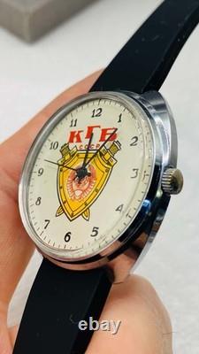 KGB CCCP Russian Vintage Watch Raketa USSR Soviet Russian Men's Wristwatch