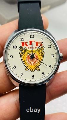 KGB CCCP Russian Vintage Watch Raketa USSR Soviet Russian Men's Wristwatch