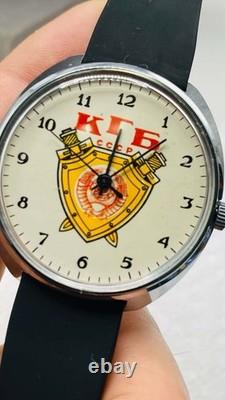 KGB CCCP Russian Vintage Watch Raketa USSR Soviet Russian Men's Wristwatch