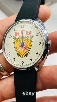 KGB CCCP Russian Vintage Watch Raketa USSR Soviet Russian Men's Wristwatch