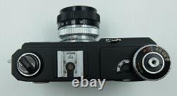 KIEV 4AM BLACK USSR Russian 35 mm Contax copy Camera + Helios-103 lens #8108298