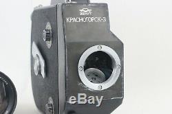 KRASNOGORSK 3 Russian USSR Movie 16mm Film Camera KMZ Meteor 5-1 Lens