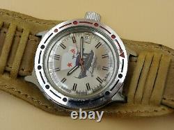 Komandirskie VOSTOK Amphibian Albatros Cruiser Soviet Russian USSR watch date