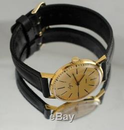 LUCH Russian Soviet USSR 23 Jewels Slim watch gold plated movem case Au 5