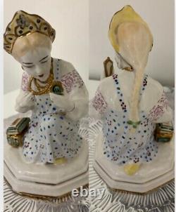 LZFI USSR Soviet Russian 1960 RARE Vintage Porcelain Malachite Box