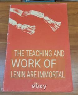 Lenin Russian Soviet USSR-Folio Of 12 Posters-Propaganda-The Party & The People