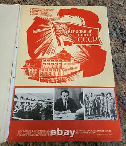 Lenin Russian Soviet USSR-Folio Of 12 Posters-Propaganda-The Party & The People