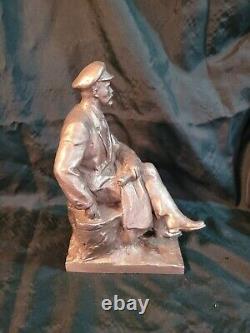 Lenin Vintage Soviet Russian statue figurine USSR Communist Propaganda