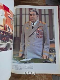 Leonid Brezhnev USSR 1982 Large Soviet Photo Book Cold War Communist History