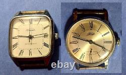 Lot 12 Russian Vintage USSR CCCP Watches, 15 Bands Vostok Pobeda+ ALL 12 RUNNING