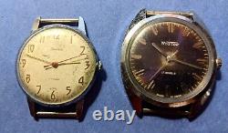 Lot 12 Russian Vintage USSR CCCP Watches, 15 Bands Vostok Pobeda+ ALL 12 RUNNING