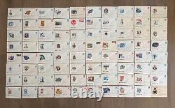 Lot Of RARE Space First Day Cover Envelopes Soviet USSR Russian Project FDC