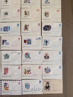 Lot Of RARE Space First Day Cover Envelopes Soviet USSR Russian Project FDC