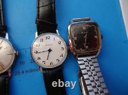 Lot of 9 vintage-Russian-Mechanical-USSR-Wrist-Watch- RAKETA