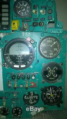 MIG-25 RBSH Pilot Instrumental Panel Cockpit with Devices Russian Soviet Fighter