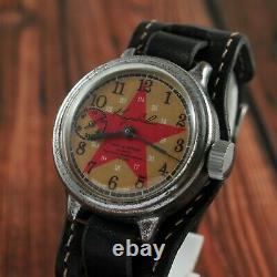 Made in 1938 KIROVSKIE KIROVKA Russian Soviet USSR vintage watch red star