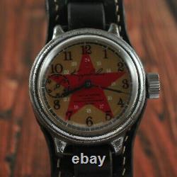 Made in 1938 KIROVSKIE KIROVKA Russian Soviet USSR vintage watch red star