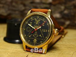 Masonic watch, Raketa USSR watch, Russian mens watch, Vintage Soviet watch