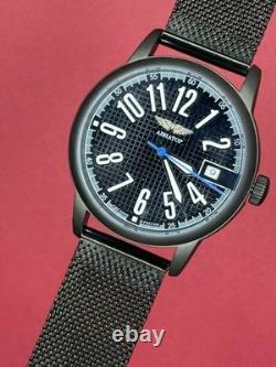 Mechanical Watch Vintage Soviet Aviator USSR Russian Military Pilot Date Raketa