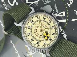 Men's Soviet Watch Pobeda Radiation Troops Vintage Mechanical Russian Watch USSR