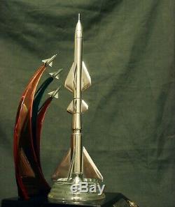 Metal Rocket Soviet Russian Military Space Fighter Aircraft Vintage USSR RARE