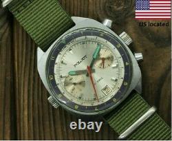 Military Poljot Shturmanskie 3133 vintage Soviet Pilot chronograph watch USSR