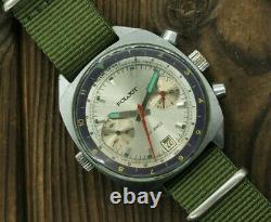 Military Poljot Shturmanskie 3133 vintage Soviet Pilot chronograph watch USSR