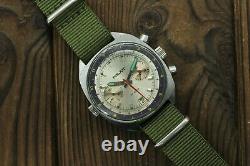 Military Poljot Shturmanskie 3133 vintage Soviet Pilot chronograph watch USSR