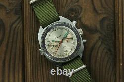 Military Poljot Shturmanskie 3133 vintage Soviet Pilot chronograph watch USSR