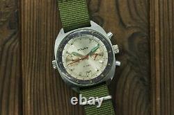 Military Poljot Shturmanskie 3133 vintage Soviet Pilot chronograph watch USSR