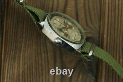 Military Poljot Shturmanskie 3133 vintage Soviet Pilot chronograph watch USSR